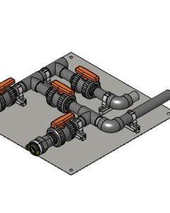 Connection set 32mm wo/solenoid valve f/Medication